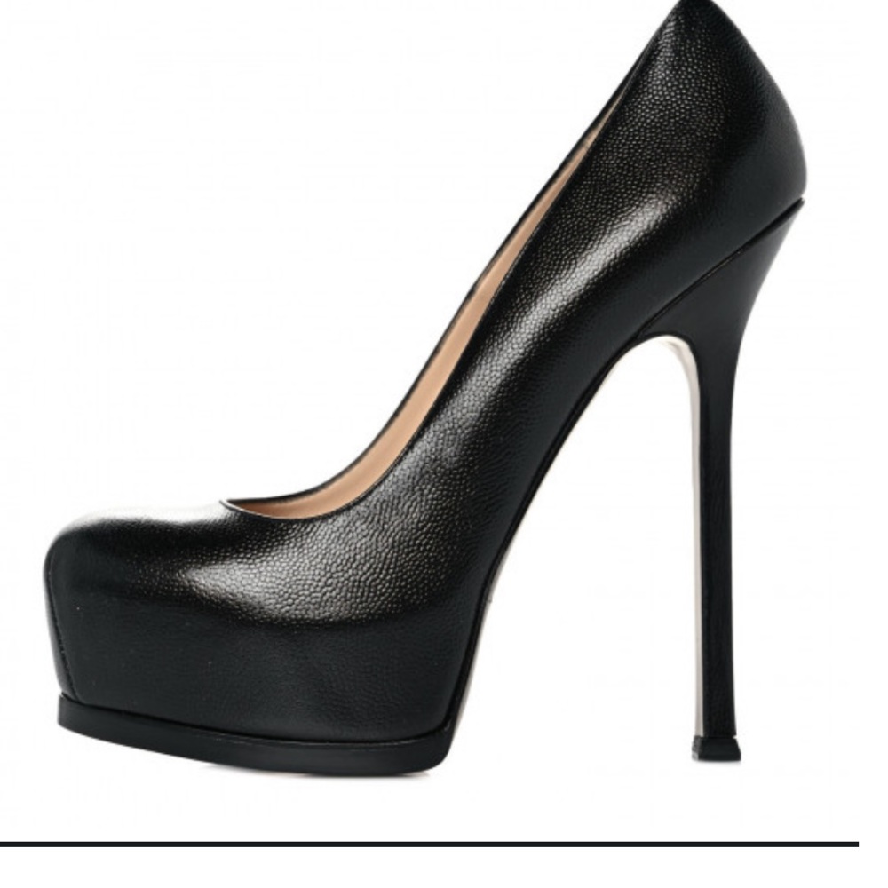 Yes Saint Laurent YSL Vernigolf platform pumps